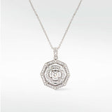 Aerides Diamond Pendant in Solid 18K Gold - Lark and Berry