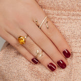 Alicia Diamond Triple Wrap Ring in 14K Gold - Lark and Berry