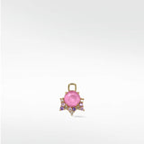 Detachable Pink Sapphire Celestial Drop Earrings - Lark and Berry