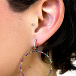 Detachable Rainbow Statement Circular Drop - Lark and Berry