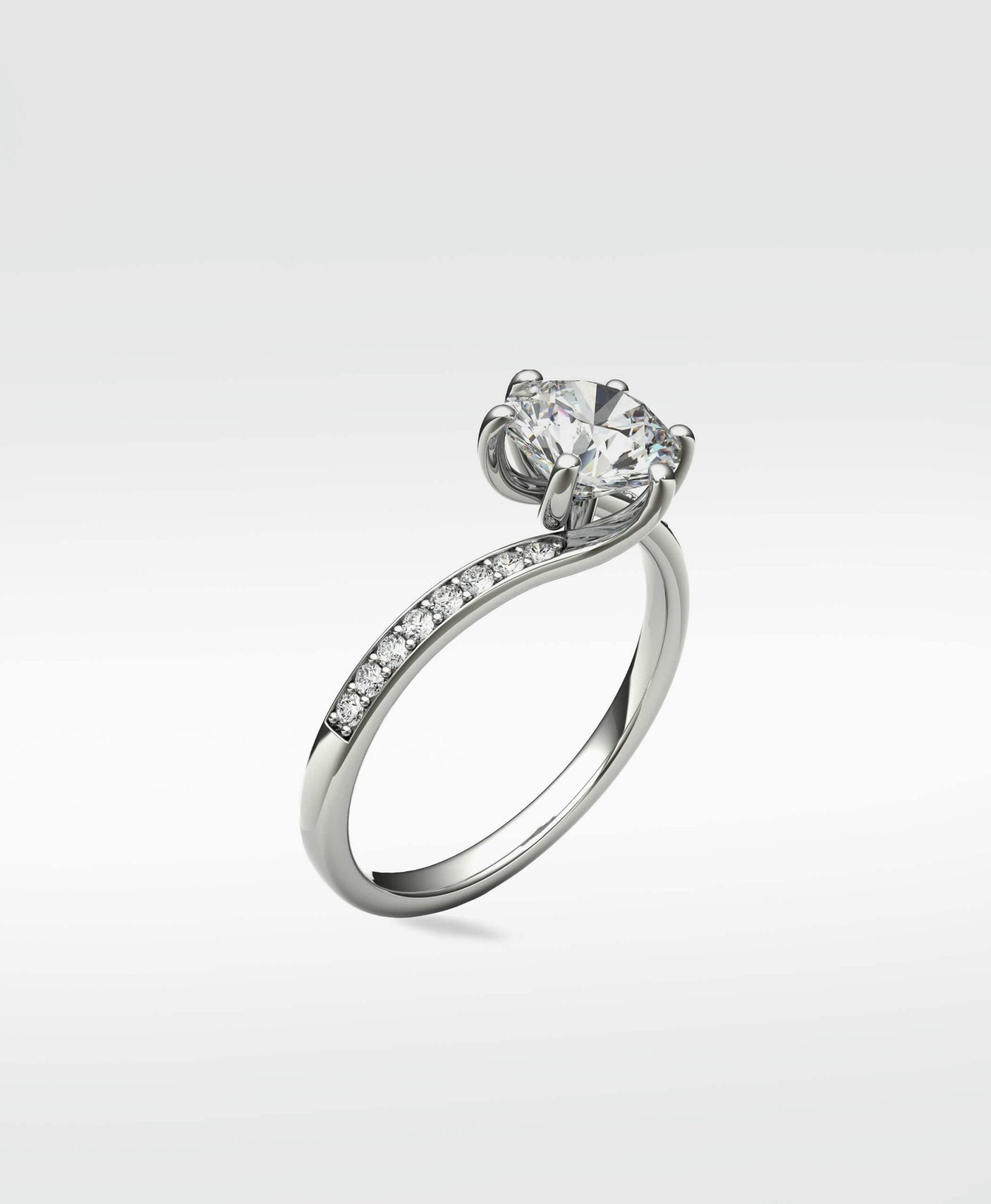 Diamond Lime Engagement Ring - Lark and Berry