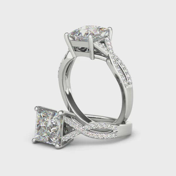 Diamond engagement ring with cultured diamonds lab grown diamonds created diamonds lark and berry