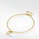 Eclipsis Charm bracelet with Onyx and Mother Of Pearl, in 18k Yellow Gold - Lark and Berry