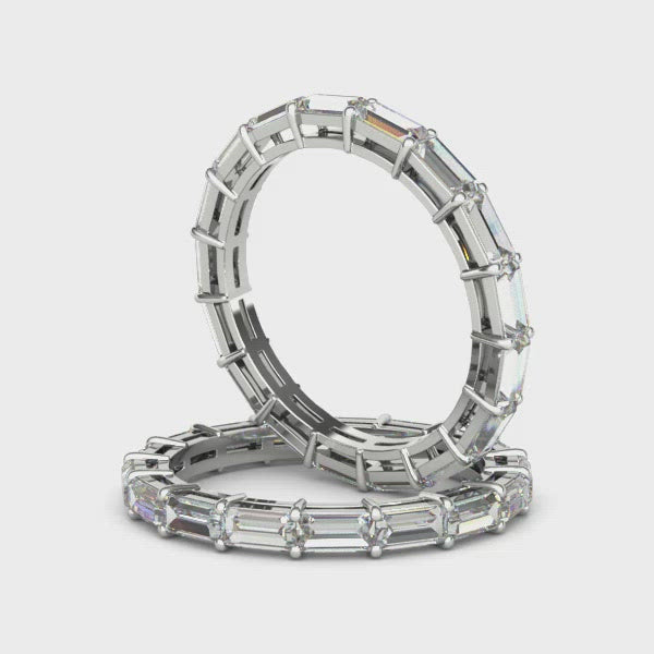 Eternity ring with cultured diamonds lab grown diamonds created diamonds lark and berry