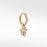 Hand of Fatima Diamond Charm