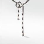 Knot Diamond Necklace in Platinum - Lark and Berry