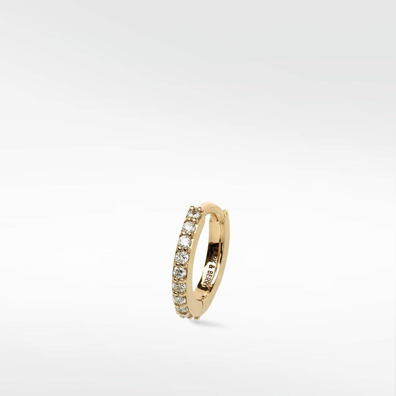 Modernist Diamond Pav√© Medium Hoop Earring - Lark and Berry