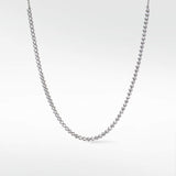 Modernist Diamond Tennis Necklace in 14K White Gold - Lark and Berry