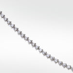Modernist Diamond Tennis Necklace in 14K White Gold - Lark and Berry