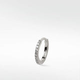 Modernist Diamond Pavé Large Hoop