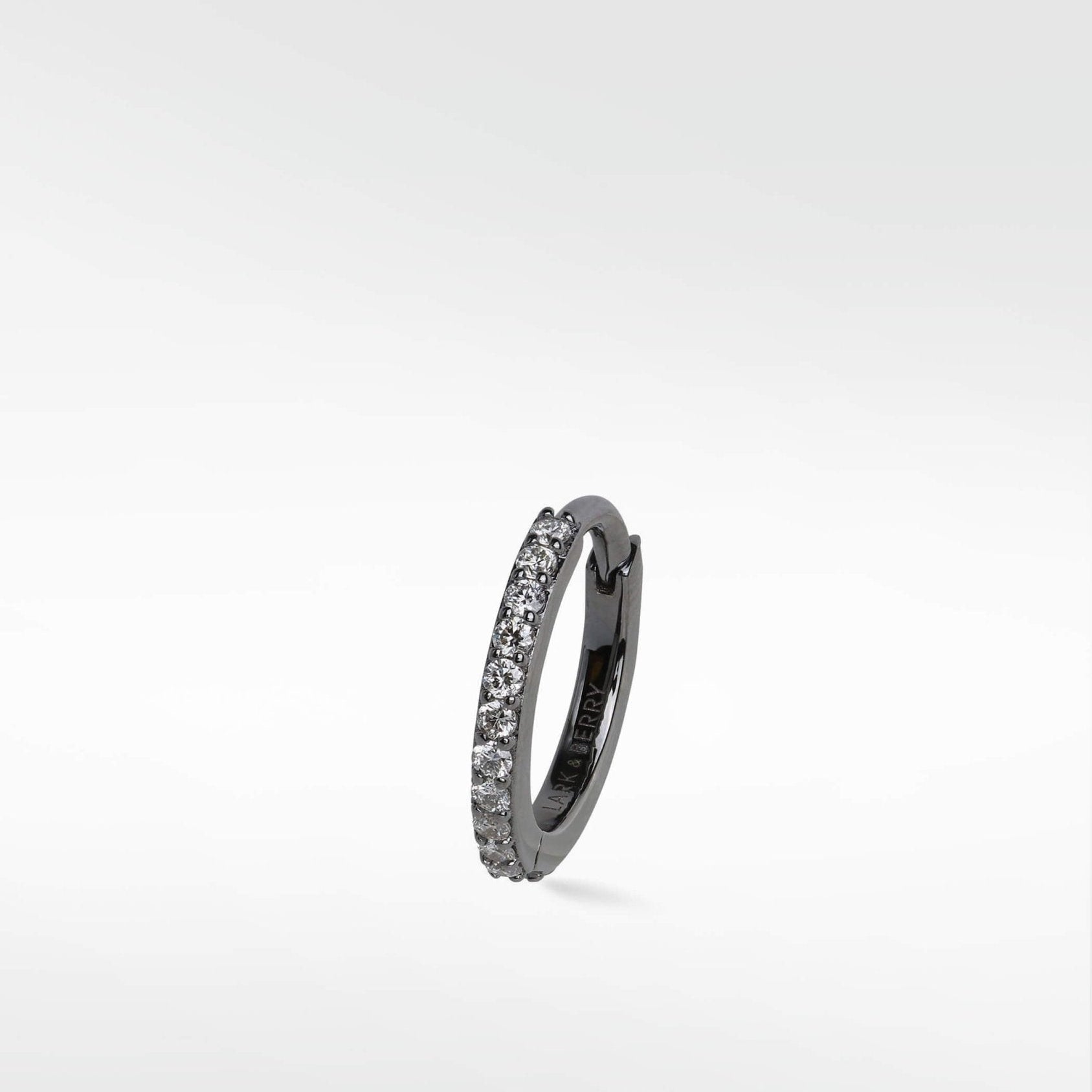 Modernist Diamond Pavé Large Hoop