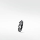 Modernist Diamond Pavé Medium Hoop