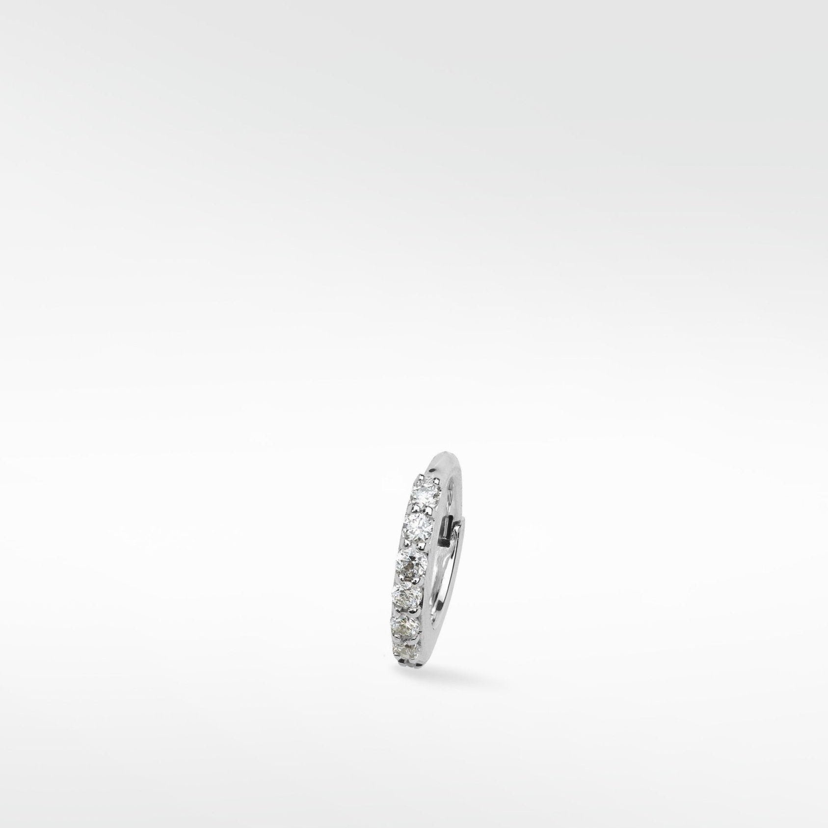 Modernist Diamond Pavé Small Hoop