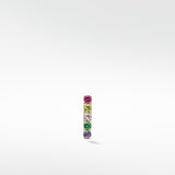 Modernist Pave Rainbow Stud Earring