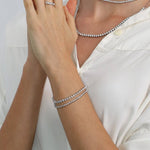 Modernist Tennis Bracelet in 14K Gold - Lark and Berry