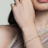 Modernist Tennis Bracelet in 14K Gold - Lark and Berry