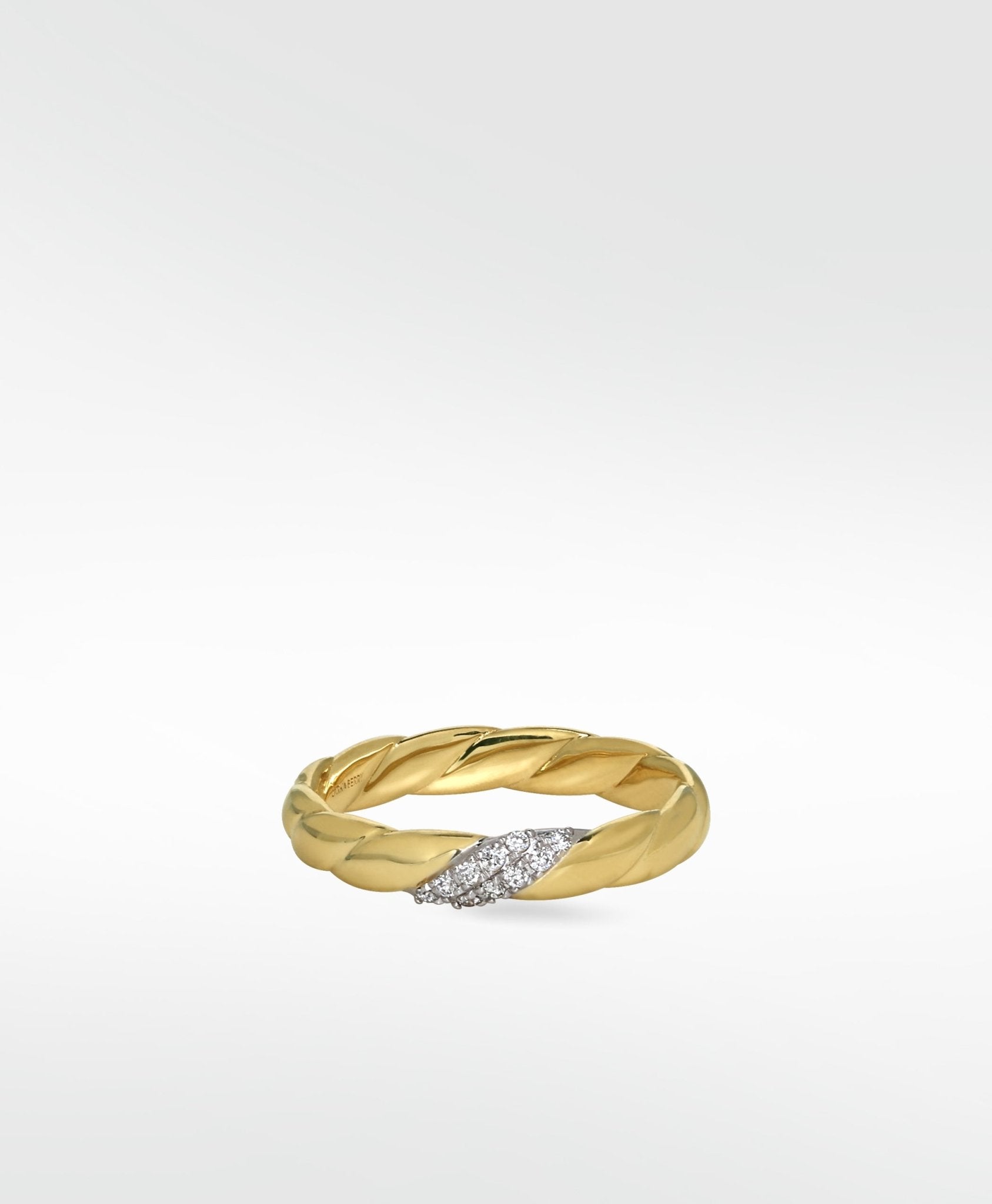 Modernist Twist Ring in 14k Yellow Gold - Lark and Berry