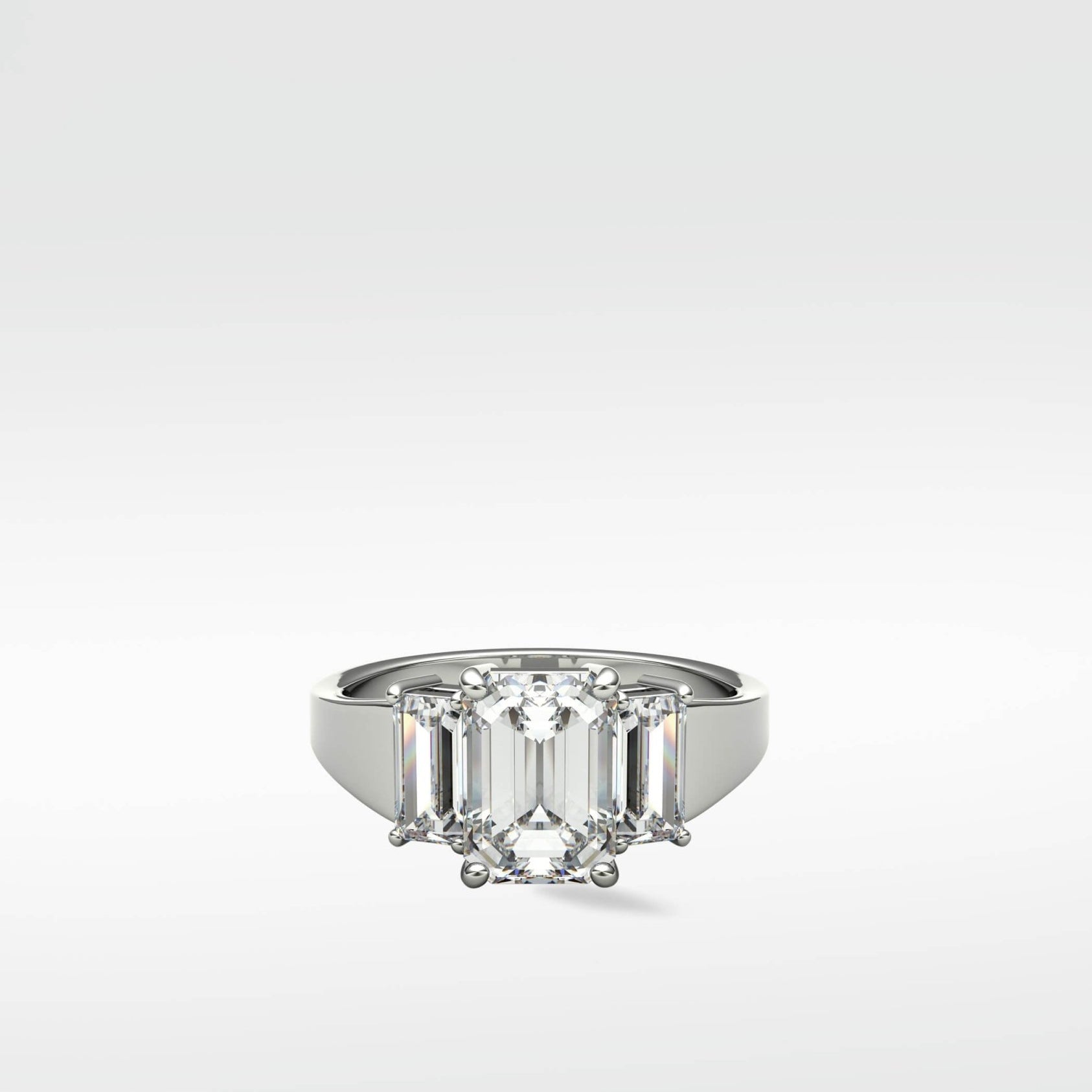 Plum Trinity Engagement Ring - Lark and Berry