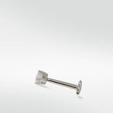 Princess Cut Stud Earring
