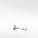 Sapphire Baguette Stud Earring