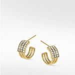 Solar Hoop Earrings in 14K Yellow Gold - Lark and Berry