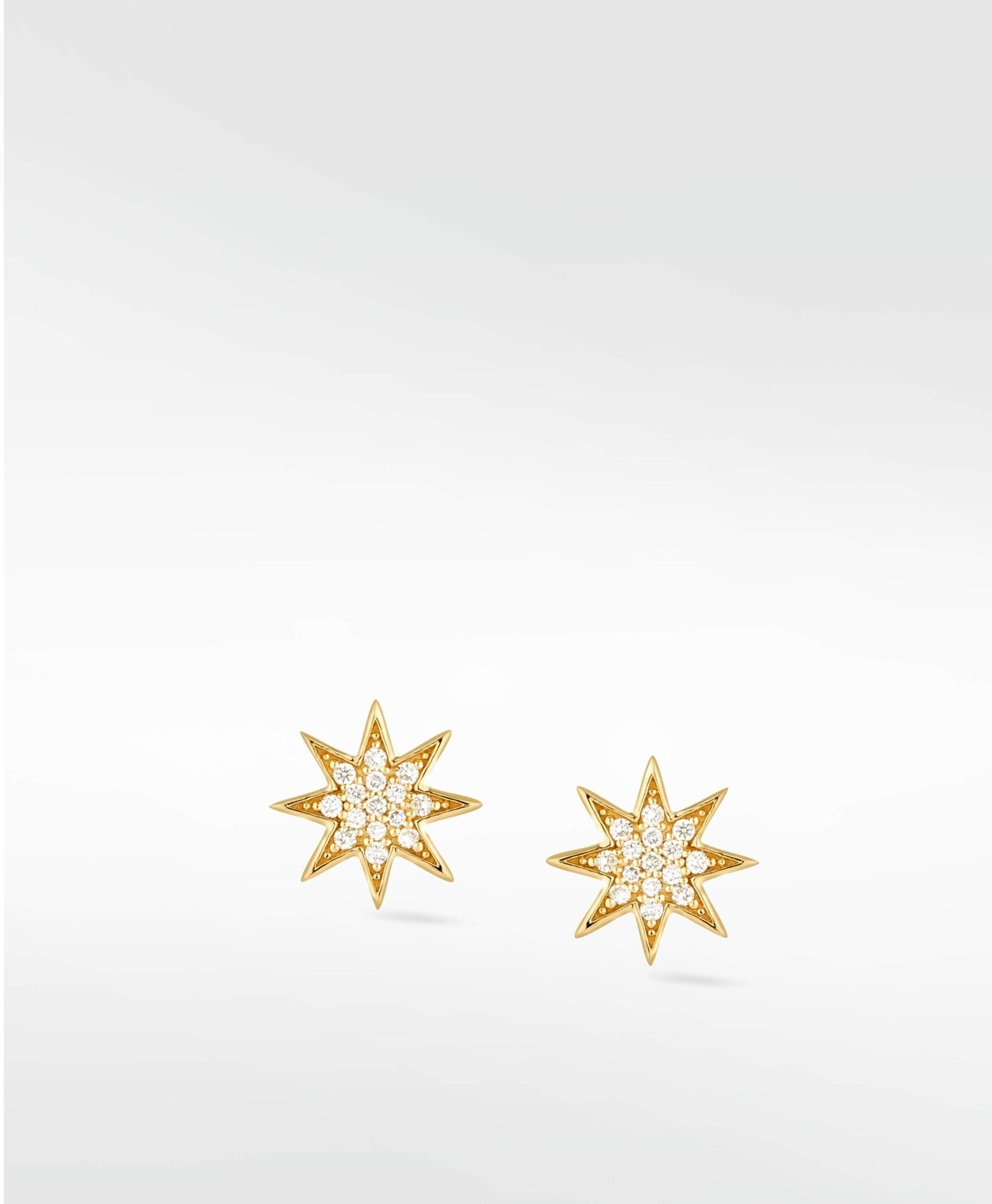 Star Diamond PavŽ Stud Earrings in 14K Gold - Lark and Berry