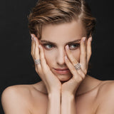 Trinity Double Stackable Diamond Eternity Ring - Lark and Berry