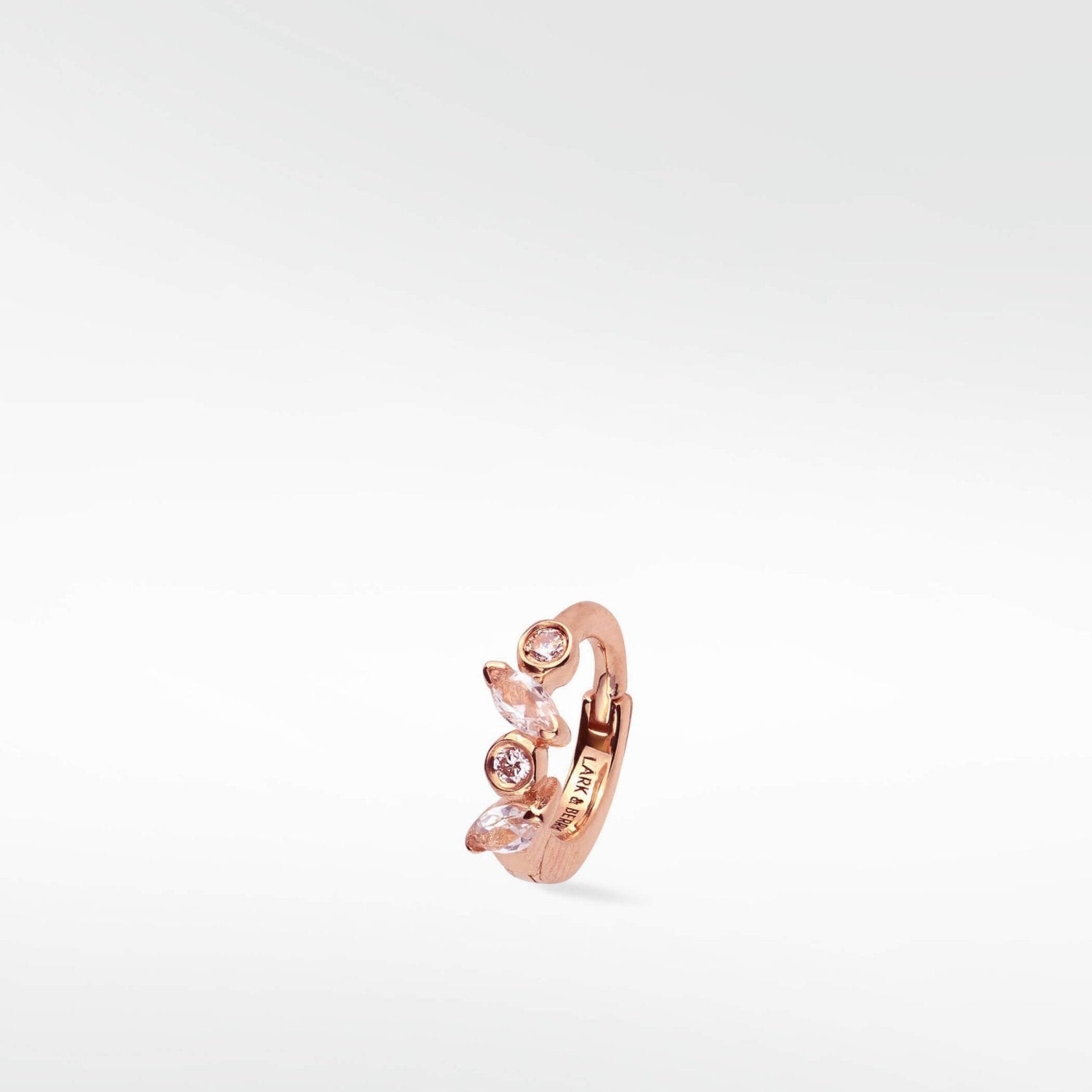 Veto Sapphire and Diamond Small Hoop