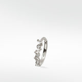 Veto Sapphire and Diamond Large Hoop