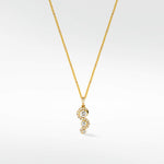 Wave Diamond Pendant in 18K Gold - Lark and Berry