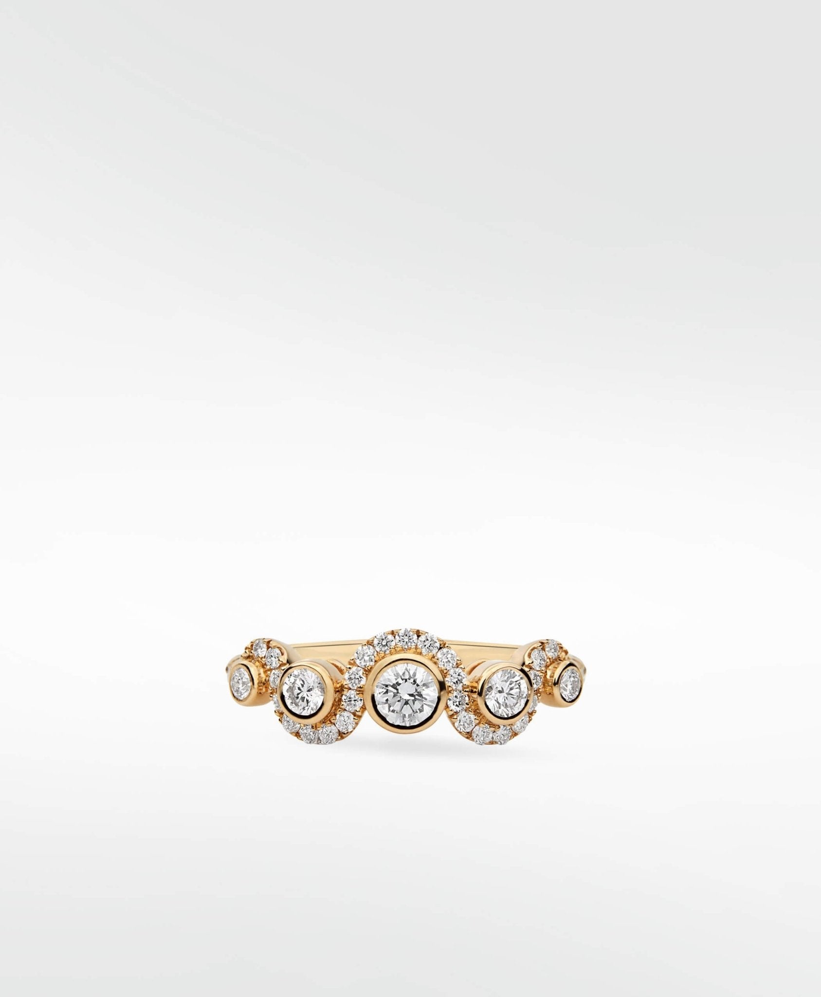 Wave Diamond Ring in 18K Gold - Lark and Berry